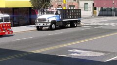 NYPD - GMC Single Cab - Barriers truck.