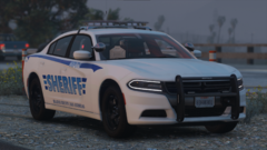 BCSO Charger sitting on Route 13