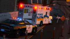 Ontario Provincial Police & Simcoe County EMS On Scene Of An Accident