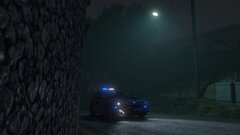 Polish police Hyundai at night