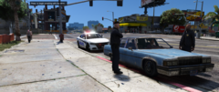 Car 278 on a traffic stop.