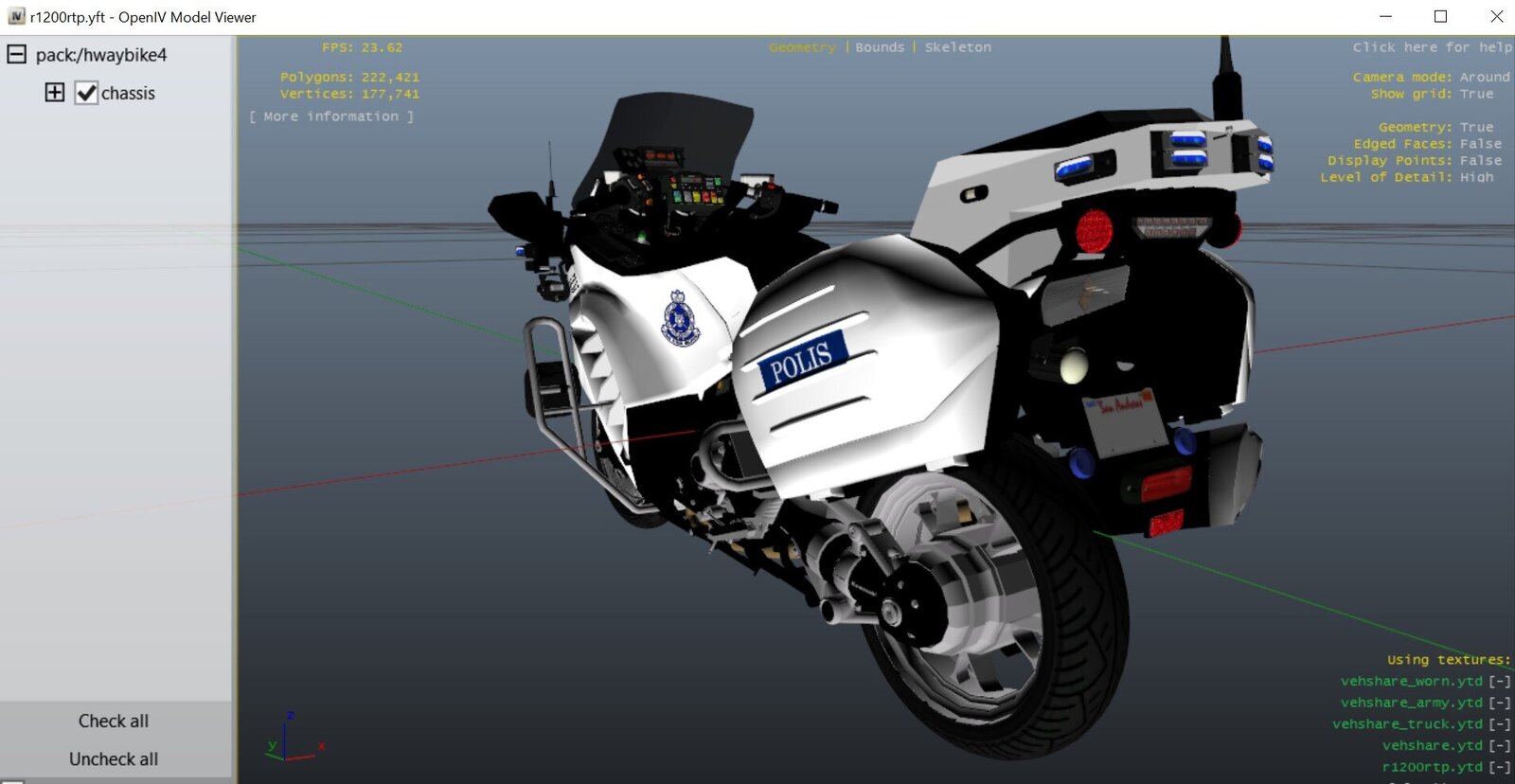 MOTOSIKAL JSPT, PDRM, MALAYSIA.