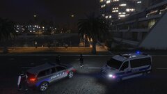 French Police Nationale responding to a night time burglary
