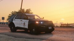 2021 LAPD Ford Explorer (FPIU) in the sunset