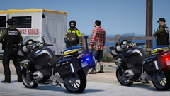 SQ Motorcycles on scene