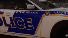 Orlando Police 2018 Airport Division Charger Closeup