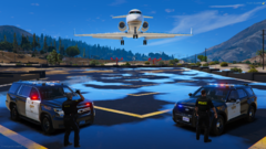 OPP Transport Plane Landing in Muskoka