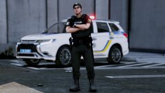 Ukrainian patrol policeman