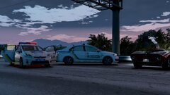 The pursuit ended with the arrest of the criminal.