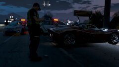 The pursuit ended with the arrest of the criminal.