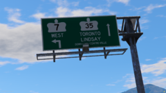 Ontario Highway Signs In FiveM