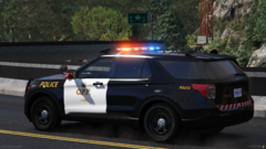 Ontario Provincial Police Ford Explorer Responding On Highway 7