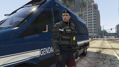 A picture of the gendarmerie mobile