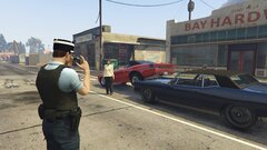 French Gendarmerie responding to a parking accident