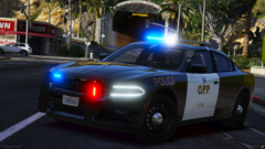 Ontario Provincial Police Dodge Charger Infront Of Highway 35 Tunnel