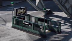 GTAV Liberty City - New York Reworked : Subway Entrance Img1