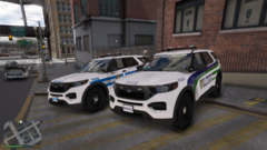 On patrol at the Westminister Station..