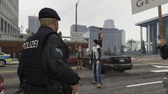 German police responding to a protest