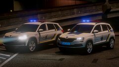 2023 Skoda Kodiaq and 2023 Skoda Karoq Patrol Police of Ukraine