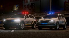 2023 Skoda Kodiaq and 2023 Skoda Karoq Patrol Police of Ukraine