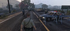 BCSO Roadblock & Crime scene