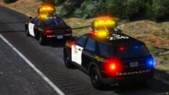 Ontario Provincial Police Arrow board Cruisers