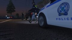 greek police in a traffic check