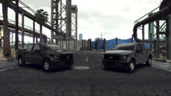 Unmarked 2025 F150s ready for service.