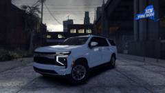 2025 Chevrolet Suburban LS in white.