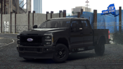 2025 Ford Superduty STX in black..