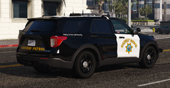 CHP 2021 Ford Police Interceptor Utility (Rear)
