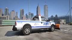 Ford F-350 NYPD Snowplow