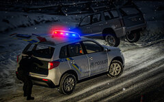 Evening incident: emergency services are working on the scene