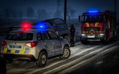 Evening incident: emergency services are working on the scene