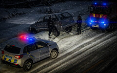 Evening incident: emergency services are working on the scene