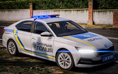 Skoda Octavia 2024 patrol police of Ukraine