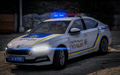 Skoda Octavia 2024 patrol police of Ukraine