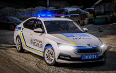 Skoda Octavia 2024 patrol police of Ukraine