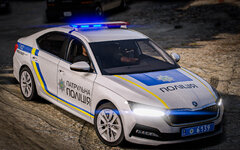 Skoda Octavia 2024 patrol police of Ukraine