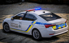 Skoda Octavia 2024 patrol police of Ukraine