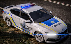 Skoda Octavia 2024 patrol police of Ukraine