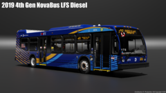 2019 4th Gen NovaBus LFS Diesel (MTA New York City Bus)