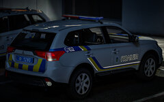 2023 Mitsubishi Outlander National police of Ukraine (at night)