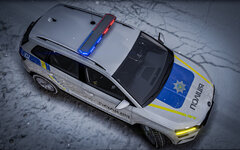 2023 Skoda Karoq National Police of Ukraine (in winter)