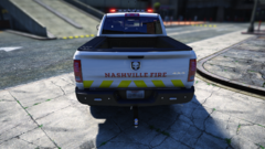 Chevy Silverado (White Back View)