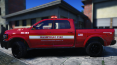 Chevy Silverdo (Red Side View)