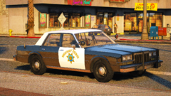 CHP Dodge Diplomat in Compton, California sometime in 1990.