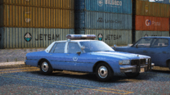 Port Police Caprice at the Jetsam Terminal, 1991.