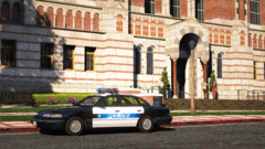 UVLS Police Aero body on campus in 1994.