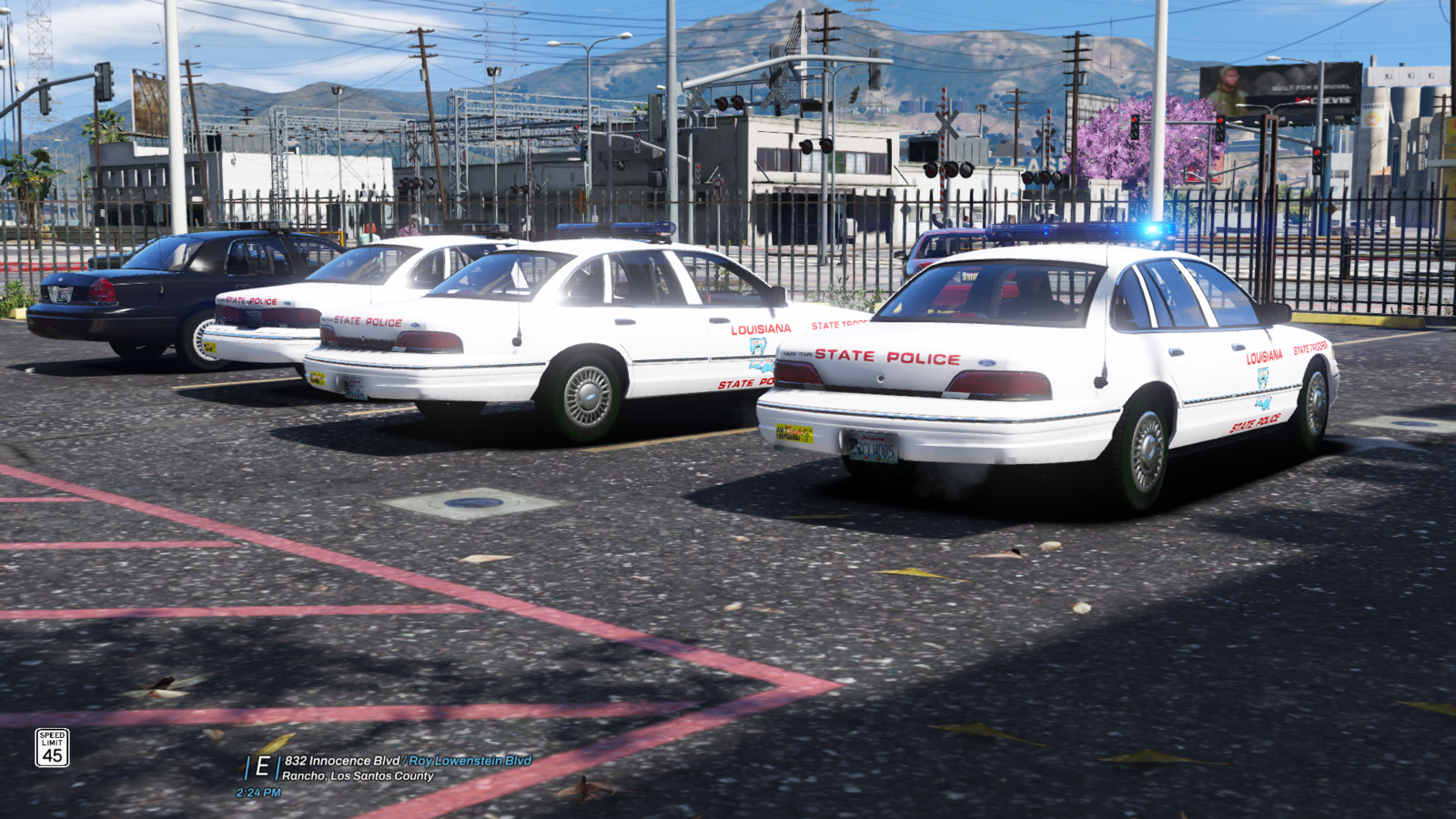 Louisiana State Police cars